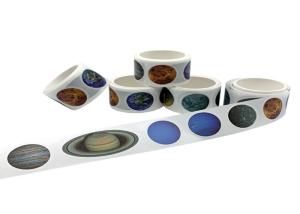 China Multi Color Planet Patterns Washi Paper Stickers wholesale
