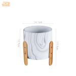 Cement Flower Pots Mini Succulents Plant Pots Round Planters Tabletop Planters