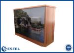Anti theft Outdoor Electronic Equipment Enclosures Three Compartment Double Wall