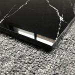 600x600 Porcelain Glazed Floor Wall Tiles in Black with White Veins Stone