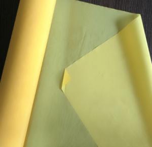 China 100% Polyester Knit Mesh Fabric Printing Screen Cloth Yellow / White Color wholesale