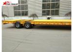 60-100T Heavy Duty Lowboy Trailer Highly Robust Structure Steel Material