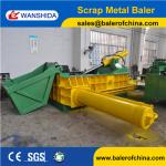 Scrap metal baler diesel drive with hopper