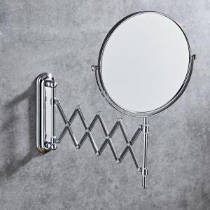 China 6 INCH wall mounted folding makeup mirror Rotating with Bathroom folding mirror wholesale