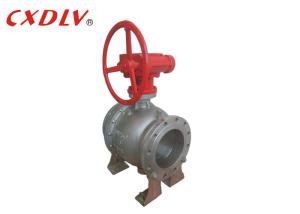 China Carbon Steel Trunnion Mounted Ball Valve Natural Oil Gas Firesafe With Flange Ends wholesale