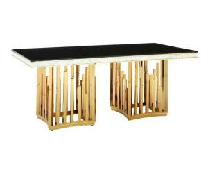 China Nordic Marble Top Wedding Banquet Tables Modern Rectangular Dining Tables With Chairs 50X90X75 wholesale