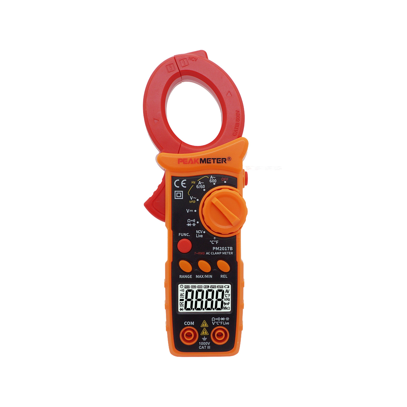 6000 Counts Digital AC Clamp Meters With Non-Contact Voltage detaction,NCV and Ture RMS