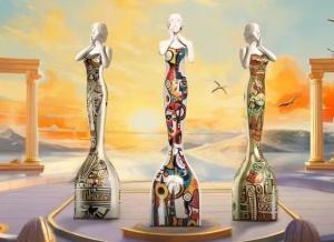 China USA MUSE Design Awards Customized Text and Logo Design Trophy Cup wholesale
