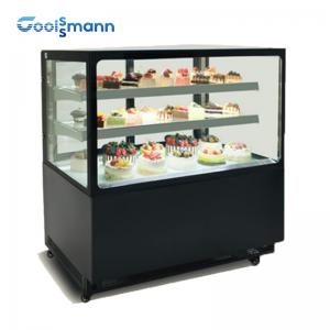 China Air Cooled Countertop Cake Display Fridge , Commercial Glass Cake Display Case wholesale