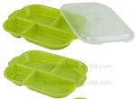5 Compartment Lunch Box Disposable Plastic Food Container, biodegradable Fast