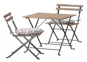 China Garden Wooden Tables And Chairs For Outdoor Furniture wholesale