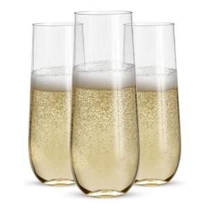 China 9 Oz Plastic Champagne Glasses Clear Plastic Unbreakable wholesale