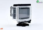 Diving 5MP Head Camera Waterproof , A9 140degree Lens Gopro Bike Helmet Mount