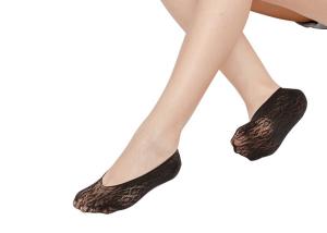 China High heeled shoes Womens Invisible Socks / Lace Ladies No Show Socks wholesale