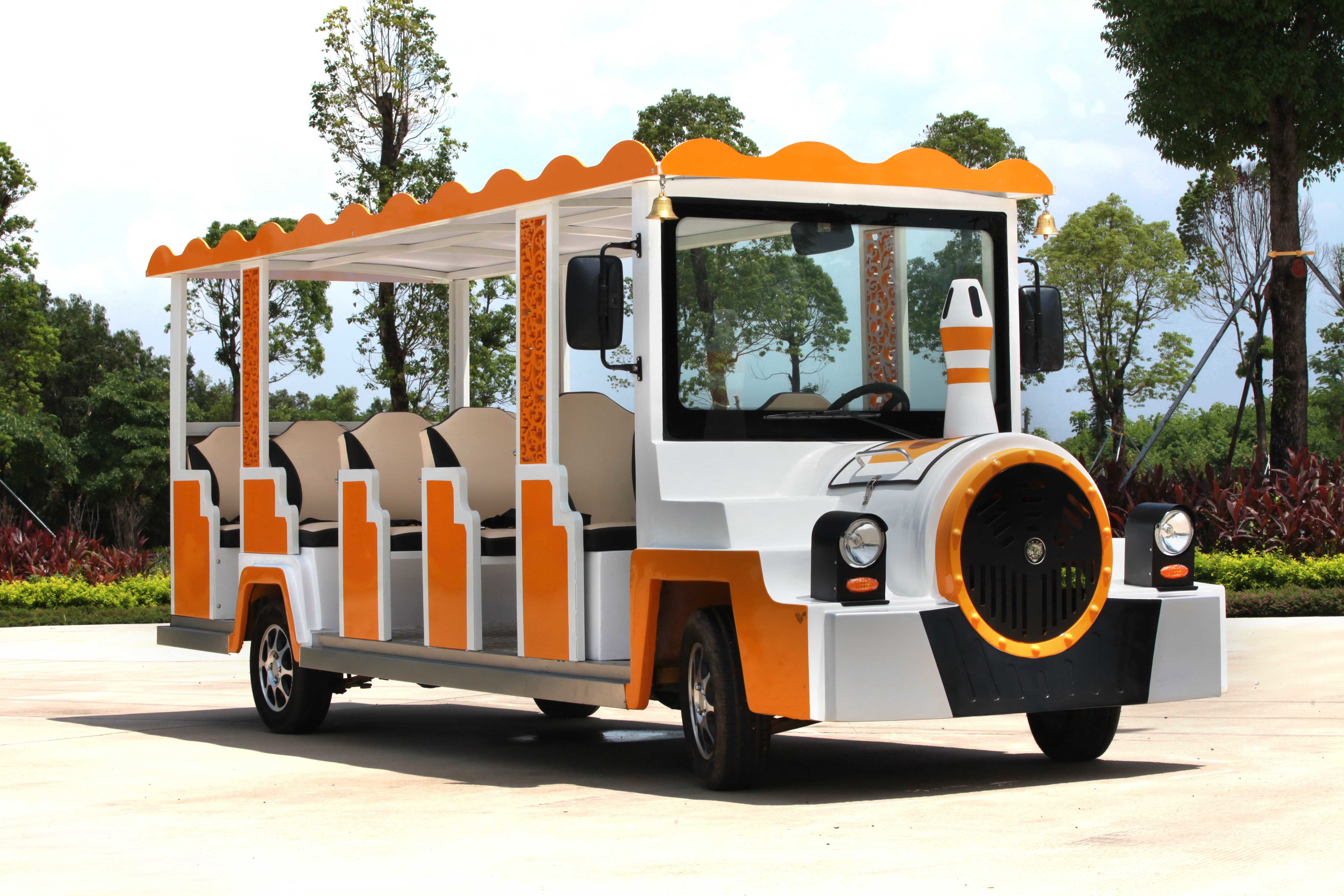 Thomas Train Head Cartoon Electric Sightseeing Car Size 5430*1600*2050mm 14 seats