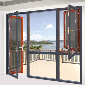 China Hurricane Impact Aluminum Glass Windows With Amplimesh Security Screen wholesale