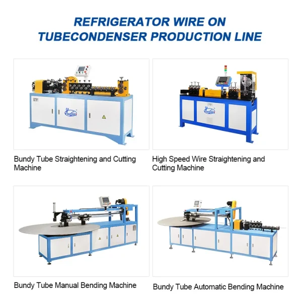 High Speed PLC Control Automatic Wire Tube Condenser Production Line Machine and Welding Bending Machine
