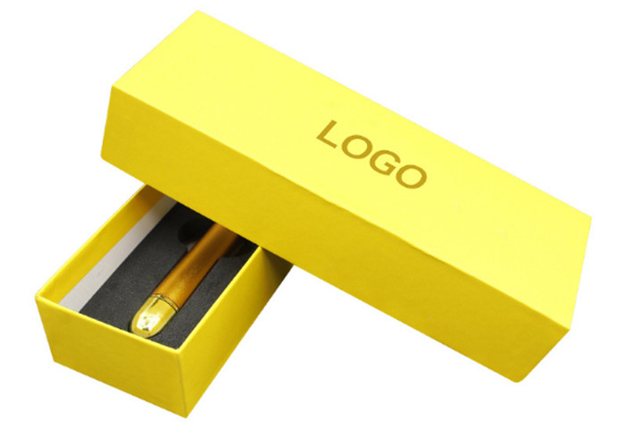 Square Golden Fancy Packaging Boxes Paper Material
