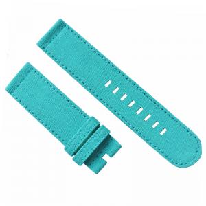 China 16mm Changeable Watch Band Cyan blue Canvas Cloth With Multi Color on sale