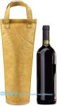 Tyvek Bottle Bag, DuPont insulated Wine Carrier Tote Holders, Portable Gift Bags