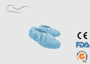 China Polypropylene Disposable Shoe Covers Elastic On Ankles Style 16 * 41CM wholesale