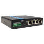 Durable 880Mhz Industrial Ethernet Router Din Rail Black Color