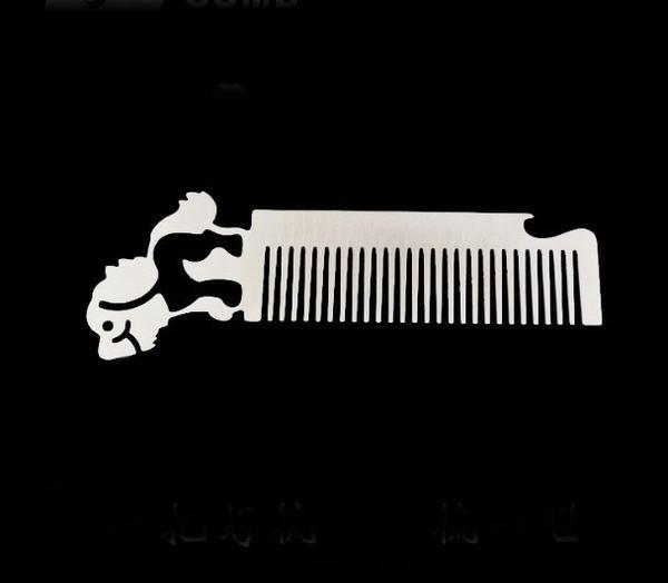 Custom cool innovative men gift, engrave logo stainless steel animal wolf head