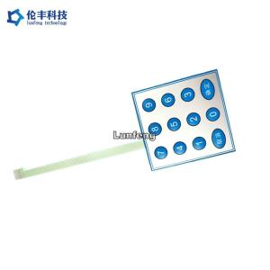 China Autotype F150 Key Membrane Switch Prototype 2.54mm Pitch Connector wholesale
