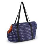 Dot Printed Pet Carrier Bag Polyester Material Weight 1kg Zipper Closure