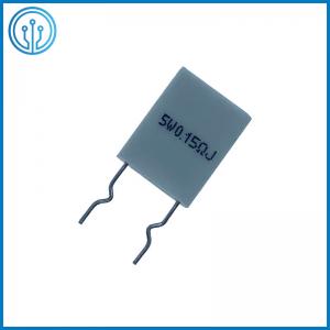 China Vertical Mount Non Inductance Ceramic Housed Cement Fixed Resistor BPR 5W 0.15R 5% Dip on sale