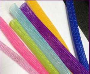 China Non Flammable Flexo Pet Expandable Braided Cable Sleeving Wear Resistant Wire Harness wholesale