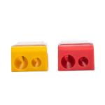 School Kids Stationery Dual Hole Pencil Sharpener 11mm