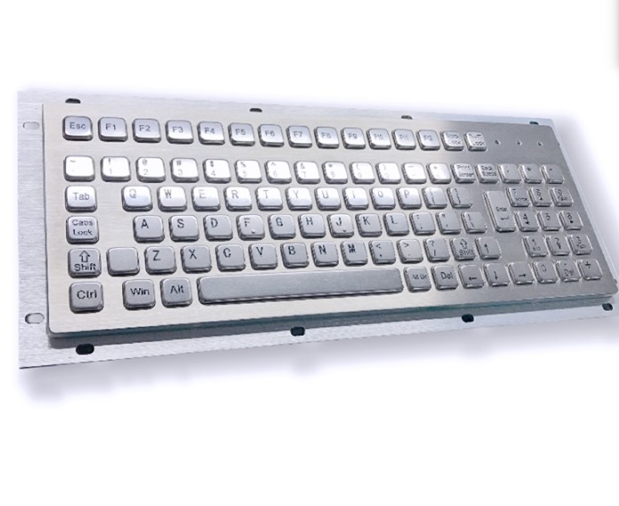 SUS304 Stainless Steel Panel Mount Keyboard Industrial Keyboard IP65 waterproof KIOSK
