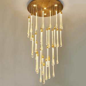 China American High Ceilings Chandeliers Water Drop Crystal Chandelier Customization wholesale