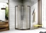 OEM Frameless Shower Wet Room with 2 Panel Sliding Shower Door