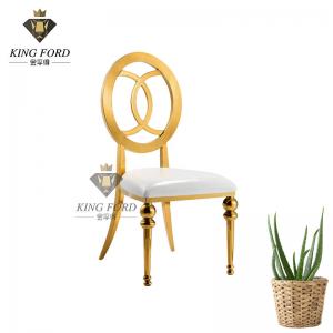 China Design High Density Cutting Foam Flower Back SS Steel Dining Table Chair 7kg wholesale