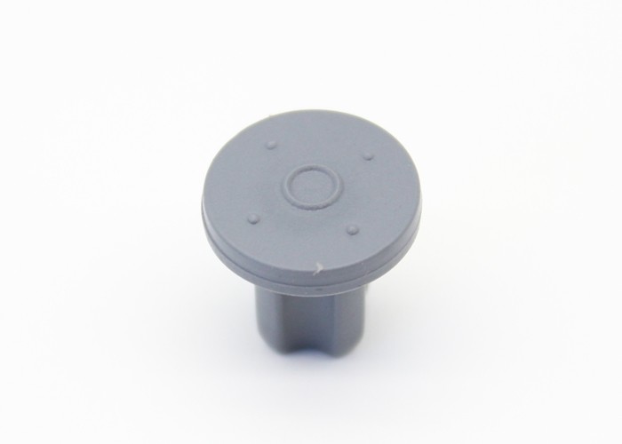 Grey Chlorobutyl Rubber Stopper , Small Rubber Stoppers For Medicinal Glass Vials