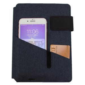 China Luxury Hardcover Powerbank Wireless Charging Notebook Premium Pu Leather wholesale