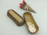 Oilproof Boat Shaped Paper Baking Cups Brown Cupcake Wrappers Muffin Eco