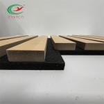 Fire Resistant MDF Wood Panel Veneer 3D PET Composite Sound Absorbing