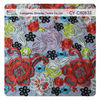 Eco - Friendly Customized Embroidered Fabric Lace Polyester Textiles 130cm Width