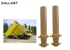 China 3 / 4 Stage Telescopic Dump Truck Lifting Hydraulic Hoist Cylinder wholesale