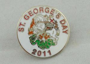 China Gold Zinc Alloy Imitation Hard Enamel Pin for St. George Day With Butterfly wholesale