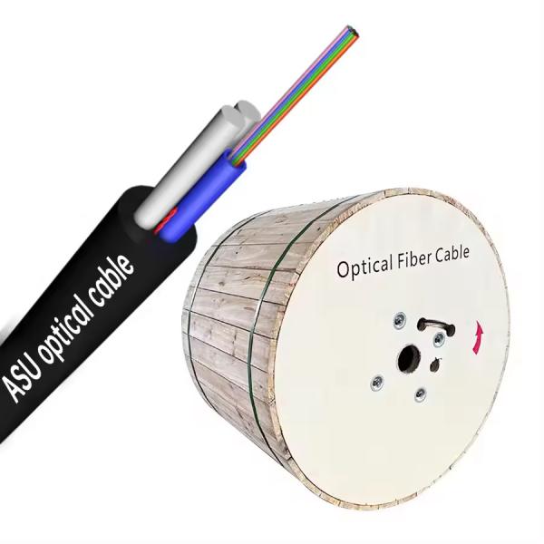 ASU Fiber Optic Cable Asu Span 80m 100m 200m 4 6 8 Core 12 Hilos Fiber Cable
