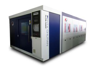 China Sheet Metal Laser Cutting Machine 6000W YASKAWA Servo Motor And Drivers wholesale