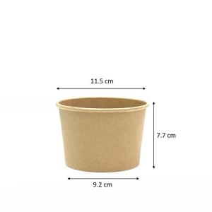 China Waterproof Takeaway Food Container Kraft Food Grade Paper Customized Printing Kraft Paper Box wholesale