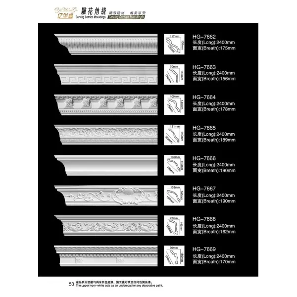 PU Skirting Board Polyurethane Baseboard Moulding