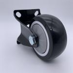 8'' Black Polyurethane Wheel Rigid Fixd Heavy Duty Caster