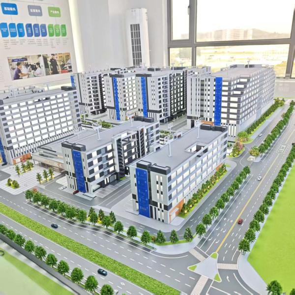 Industrial Park Model - High Precision Architectural Display for Industrial Zone Planning