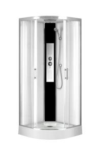 China Bathroom Shower Cabins Black Acrylic ABS Tray 900*900*215mm wholesale